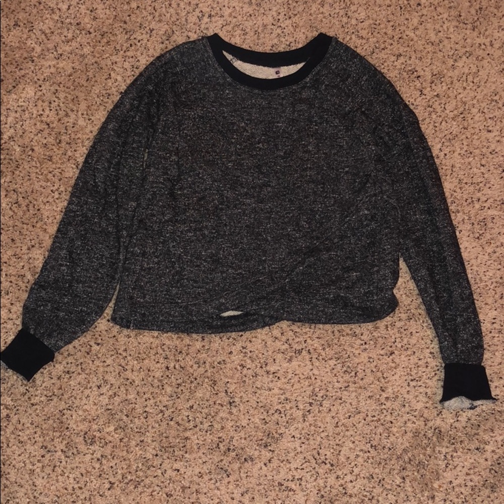 Fabletics heathered grey workout sweater